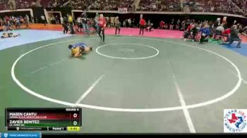 80 lbs Round 5 - Masen Cantu, Spring Klein Wrestling Club vs Zavier Benitez, Lil Dons WC