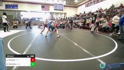 130 lbs Rr Rnd 2 - Joslyn Cheney, Blackwell Wrestling Club vs Brodie Banister, Newkirk Takedown Club