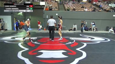 108 lbs Consi Of 8 #1 - Chris Romero, Cesar Chavez vs Caden Herrera, Bakersfield