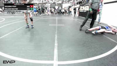 96 lbs Rr Rnd 1 - Julianna Poff, Harrah Little League Wrestling vs William Nguyen, Standfast OKC