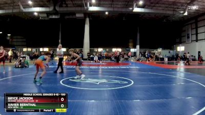 100 lbs Cons. Semi - Bryce Jackson, Hickory Wrestling Club vs Xavier Bernthal, New Bern