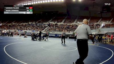 100-D1 Quarterfinal - Madie Cisneros, Gilbert High School vs Addison Palmer, Perry