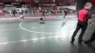 100 lbs Cons. Round 4 - Violet Lau-Melby, Holmen Viking Wrestling Club vs Sydnee Guth, Crandon
