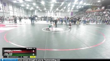 74 lbs Champ. Round 1 - Axel Cox, St. Maries WC vs Andrew O`Donnell, Mat Demon WC