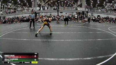 120 lbs Round 1 (8 Team) - Mikey Ruiz, Team Shutt Tyler Cook vs Sully Karmon, Ohio Gold