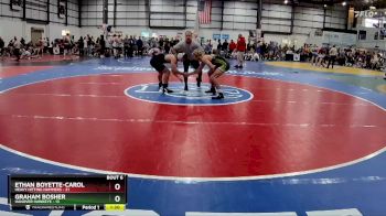 150 lbs Round 3 (4 Team) - Ethan Boyette-Carol, HEAVY HITTING HAMMERS vs Graham Bosher, HANOVER HAWKEYE