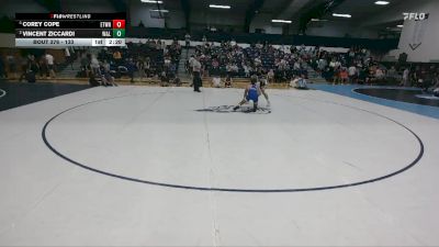133 lbs Semifinal - Corey Cope, Elizabethtown vs Vincent Ziccardi, Washington And Lee