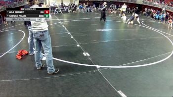126 lbs Quarterfinal - Raegan Kellis, Millard South Wrestling Club vs Lyla Brandt, HWA