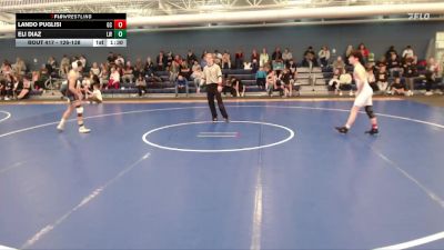 126-138 lbs Cons. Round 1 - Lando Puglisi, Gross Catholic vs Eli Diaz, Living Word