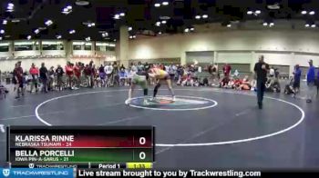 165 lbs Placement (16 Team) - Klarissa Rinne, Nebraska Tsunami vs Bella Porcelli, Iowa Pin-A-Sarus