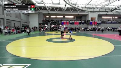 107 lbs Consi Of 8 #1 - Maya White, Shelton vs Amiliya Binoji, Rocky Hill