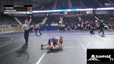 90 lbs Cons. Round 2 - Besik Singer, Lawrence Elite vs Bo Erwin, Fort Scott