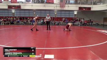 157 lbs Cons. Round 2 - Will Kisatsky, Norwich vs Andrew Piedrahita, New England College