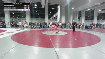 Masters B FS - 88 lbs Cons. Round 3 - Justin Grant, Athlos Wrestling vs Jonathan Clark, Mad Cow Wrestling Club