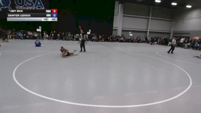 90 lbs Cons. Sub-quarters - Emy Rice, Prodigy Wrestling vs Sawyer LeDoux, Iowa