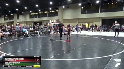 62 lbs Round 4 (6 Team) - Olivia Fondaw, Trojan WA vs Claudia Furgeson, TN AAU- Chaos