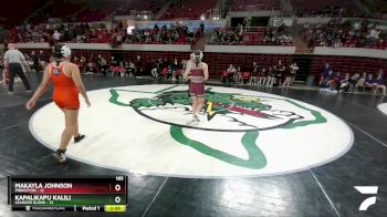 165 lbs Round 1 (16 Team) - Makayla Johnson, Princeton vs Kapalikapu Kalili, Leander Glenn