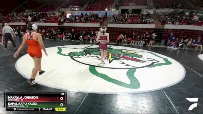 165 lbs Round 1 (16 Team) - Makayla Johnson, Princeton vs Kapalikapu Kalili, Leander Glenn