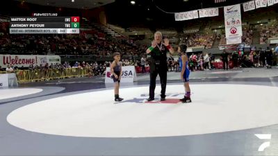 Bantam - 62 lbs Quarters - Omar Ancona, RBWC (Rancho Bernardo Wrestling Club) vs Jesse Santiago