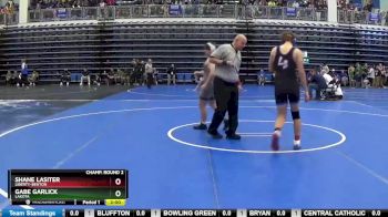 165 lbs Champ. Round 2 - Shane Lasiter, LIBERTY-BENTON vs Gabe Garlick, LAKOTA