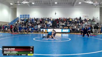 120 lbs Semifinal - Zadd Alowdi, Oxford High School vs Braden Carroll, Vancleave High School