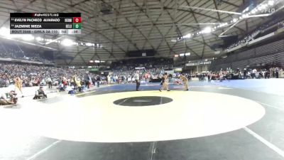 Girls 3A 110 lbs Cons. Round 3 - Evelyn Pacheco Alvarado, Hermiston (Girls) vs Jazmine Meza, Kelso (Girls)