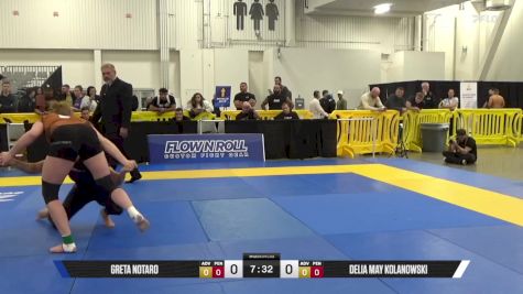 Delia May Kolanowski vs Greta Notaro 2025 World IBJJF Jiu-Jitsu No-Gi Championship