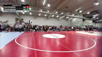 126 lbs Cons. Round 1 - Ryan Holmberg, Rock Canyon vs Taylor Simpson, Poudre