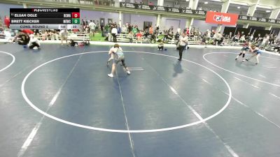 Junior Boys - 120 lbs Cons. Round 2 - Elijah Ogle, Red Cobra Wrestling Academy vs Brett Kiecker, MN Elite Wrestling Club