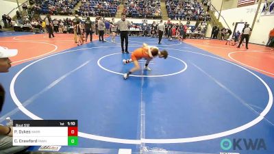 70 lbs Quarterfinal - Parker Dykes, Warrior Wrestling Club vs Cayden Crawford, Pawhuska Elks Takedown