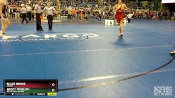 152 lbs Champ. Round 1 - Blaze Reinke, Lisbon vs Brody Froelich, New Salem-Almont