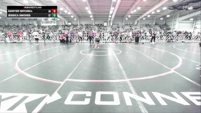 100 lbs Consi Of 32 #2 - Sawyer Mitchell, GA vs Jessica Smokes, CT