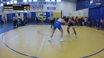 132 lbs Champ. Round 2 - Noah Rivera, Hagerty vs Liam Weber, Jesuit