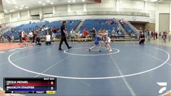 60-70 lbs Round 3 - Cecilia Michael, OH vs Brooklyn Stauffer, IN
