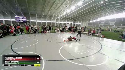 84 lbs Quarters & Wb (16 Team) - Titan Jarman, Western Nebraska vs Mason Sandness, Utah Black