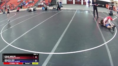 120 lbs Round 3 - Cole Welte, MWC Wrestling Academy vs Binaya Rai, MWC Wrestling Academy