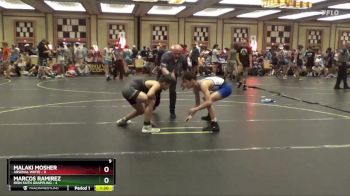 117 lbs Finals (8 Team) - Malaki Mosher, Arsenal White vs Marcos Ramirez, Iron Faith Grappling