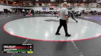 285 lbs Champ. Round 2 - Elijah Eslinger, Baker (Kan.) vs Erick Willock, Cumberland (Tenn.)