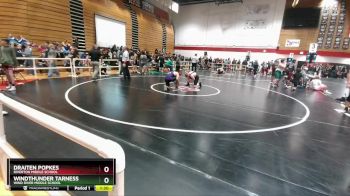 150 lbs Quarterfinal - Draiten Popkes, Riverton Middle School vs WindThunder Tarness, Wind River Middle School