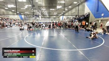 73 lbs Cons. Round 2 - Quentin Bingham, Pleasant Grove Jr. High vs Maverick Greaves, West Jordan Jaguars