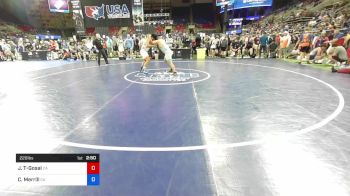 220 lbs Cons 8 #2 - Jayden Tadeo-Gosal, California vs Coby Merrill, California