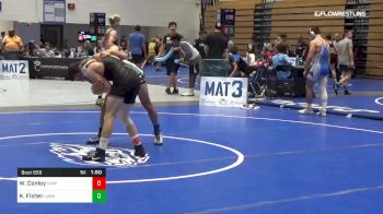 120 lbs Quarterfinal - Wes Conley, Chattooga High School vs Kaiden Fisher, Lake Norman