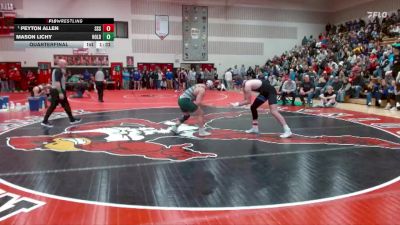 285 lbs Quarterfinal - Peyton Allen, Sartell-Saint Stephen vs Mason Lichy, Holdingford
