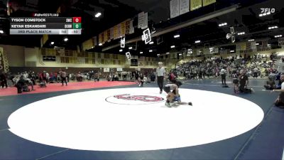 84 lbs 3rd Place Match - Keyan Eskandari, So Cal Hammers Wrestling vs Tyson Comstock, Swarm Wrestling Club