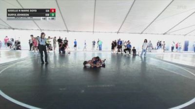 80 lbs Round 3 - Surya Johnson, Rancho Bernardo WC vs Giselle N Marie Soto, OCRTC