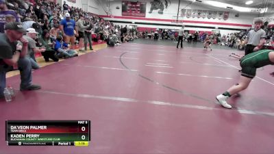 120-130 lbs Round 1 - Kaden Perry, Buchanan County Wrestling Club vs Da`Veon Palmer, Team Owls