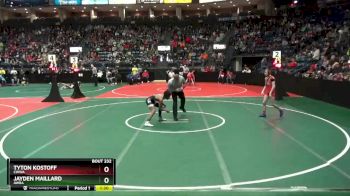 102 lbs Champ. Round 2 - Jayden Maillard, AWRA vs Tyton Kostoff, CWWA