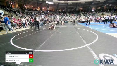 60 lbs Consi Of 4 - Caden Calhoun, Lions Wrestling Academy vs Maddix Spencer, Keystone Wrestling Club