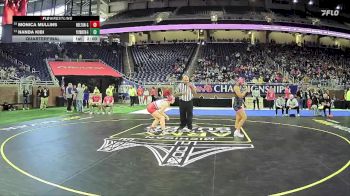 Girls-140 lbs Quarterfinal - Nanda Kibi, Plymouth Hs Girls vs Monica Mullins, Holton Hs Girls