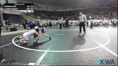 67 lbs Consi Of 8 #2 - Hudson Hood, Collinsville Cardinal Youth Wrestling vs Jaxson Dilbeck, Woodland Wrestling Club